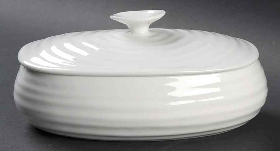 Sophie Conran White Oval Box & Lid by Portmeirion-1