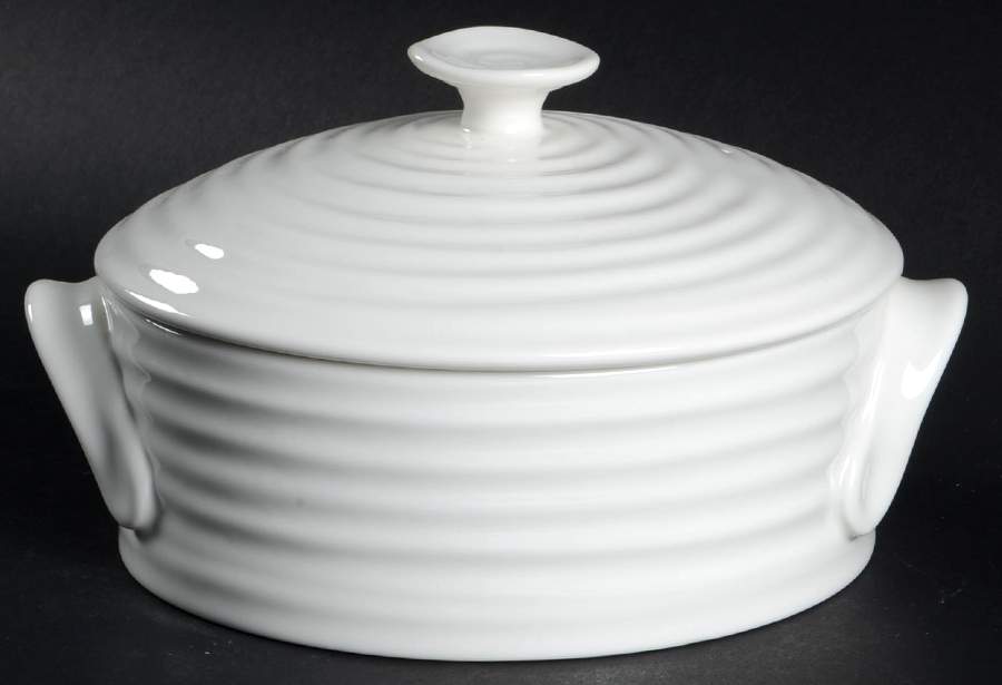 Sophie Conran White Round Covered Baker by Portmeirion-1