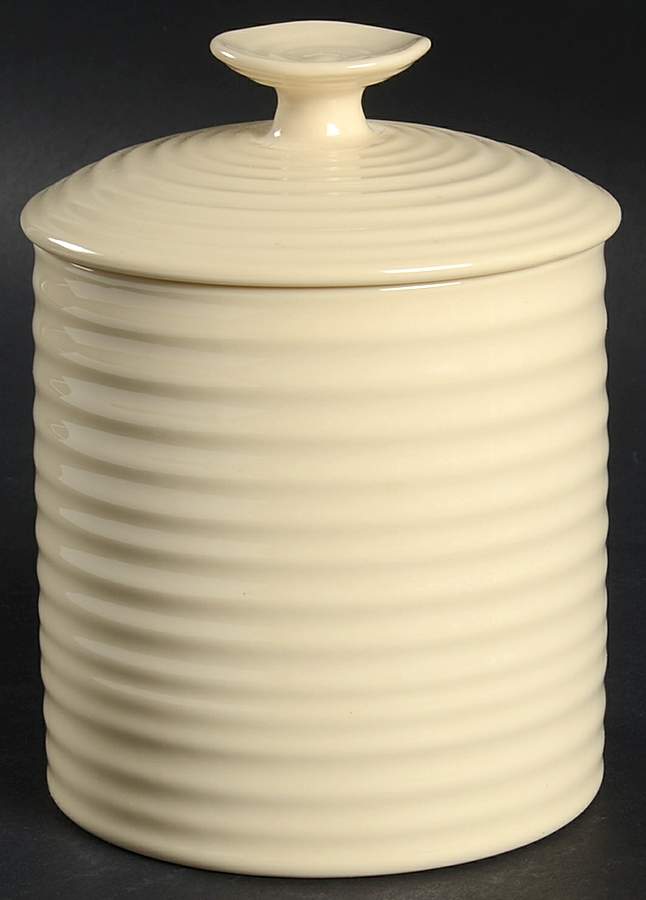 Sophie Conran Biscuit (Beige) 4" Storage Jar & Lid by Portmeirion-1