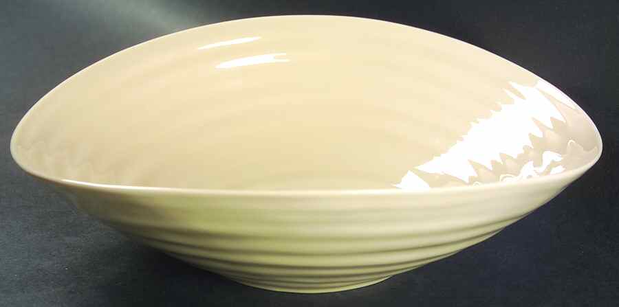 Sophie Conran Biscuit (Beige) 9" Salad Serving Bowl by Portmeirion-1