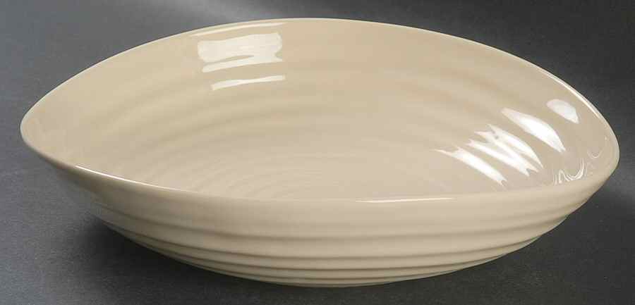 Sophie Conran Biscuit (Beige) 9" Individual Pasta Bowl by Portmeirion-1