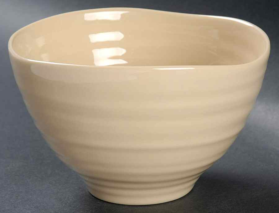 Sophie Conran Biscuit (Beige) Dessert Bowl by Portmeirion-1
