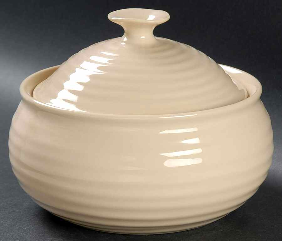 Sophie Conran Biscuit (Beige) Individual Casserole & Lid by Portmeirion-1
