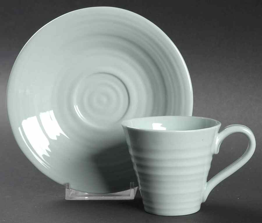 Sophie Conran Celadon Espresso Cup and Saucer Set by Portmeirion-1
