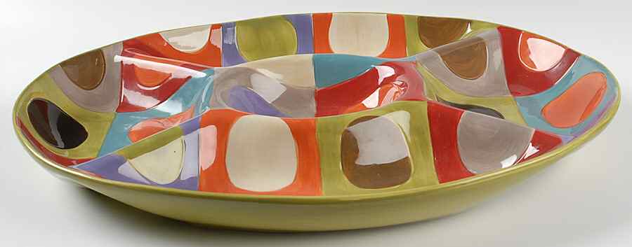 Urban Dots 5 Part Oval Divided Server by Pier 1-1