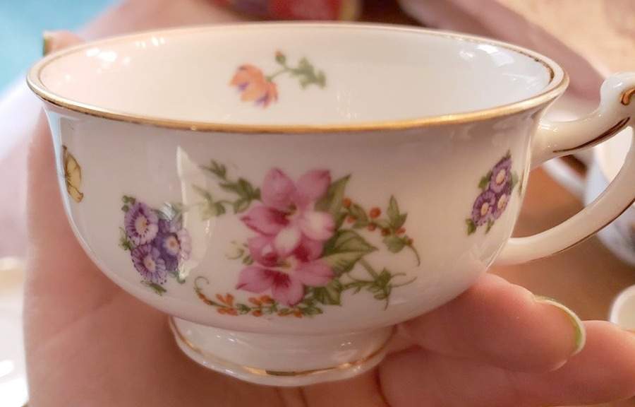 PIR135 Footed Cup & Saucer Set by Pirkenhammer-1