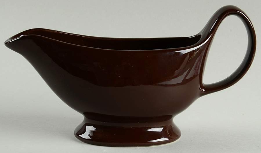 Sausalito Chocolate Gravy Boat by Pottery Barn China-1
