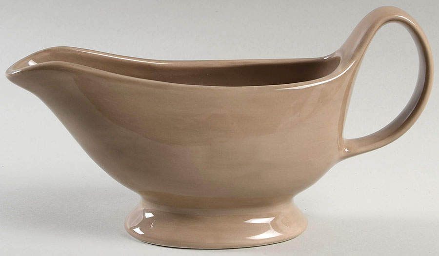 Sausalito Taupe Gravy Boat by Pottery Barn China-1