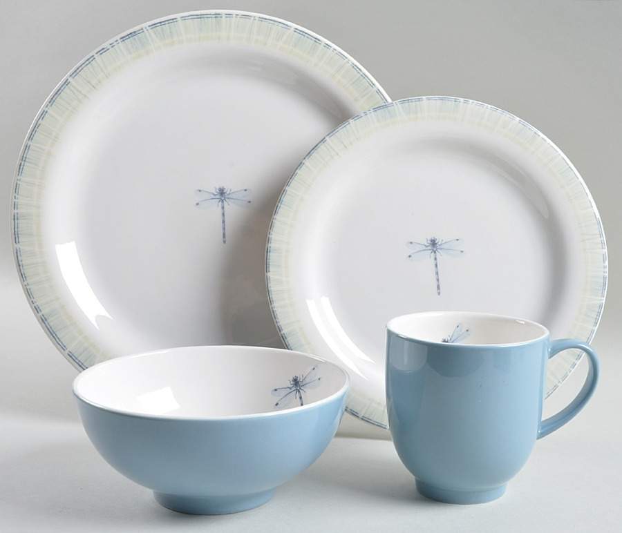 Lakeside (Narrow Rim) 4 Piece Place Setting by Portmeirion-1