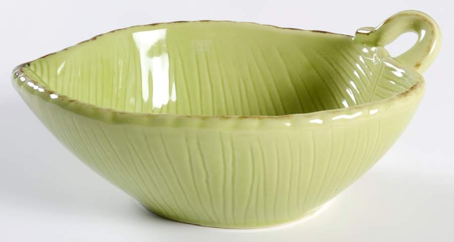 Tropical Leaf Individual Salad Bowl by Pottery Barn China-1