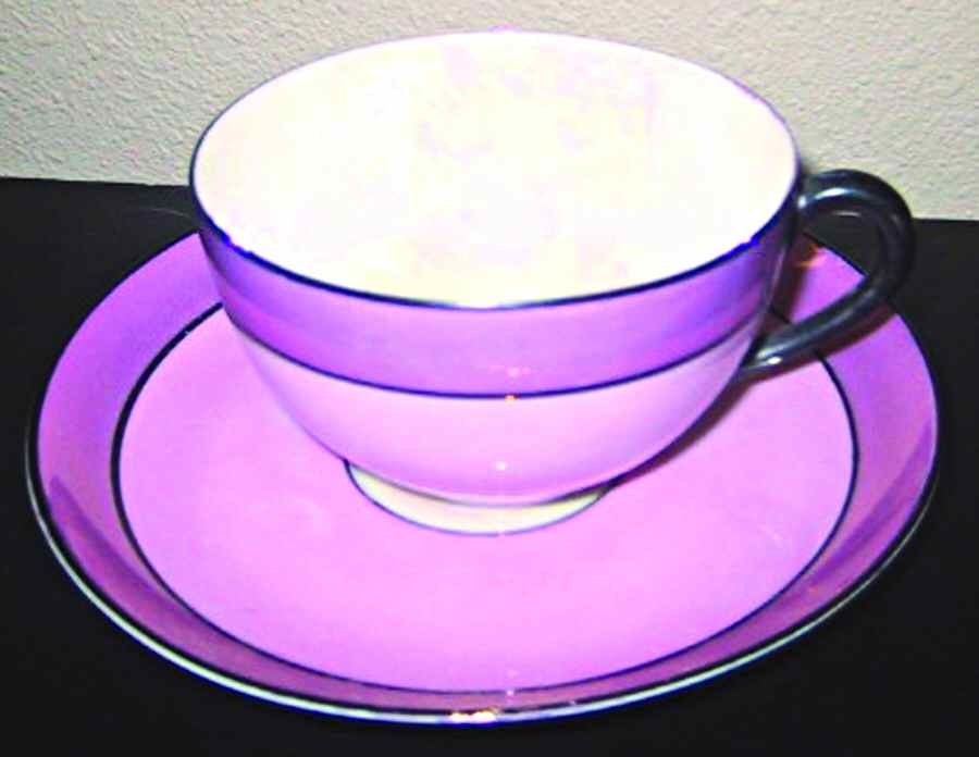 PUN103 Flat Cup & Saucer Set by Porcelain Union-1