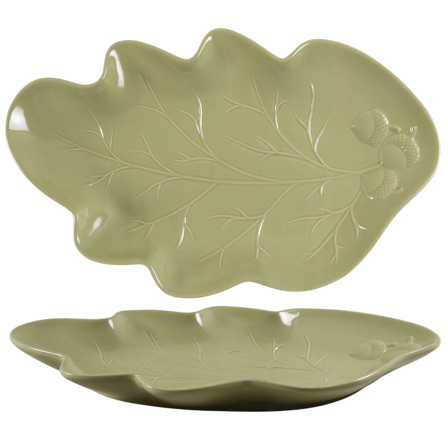 Plymouth 15" Leaf Shaped Platter by Pfaltzgraff-1