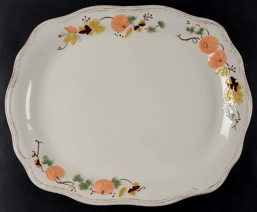 Plymouth 21" Oval Turkey Platter by Pfaltzgraff-1
