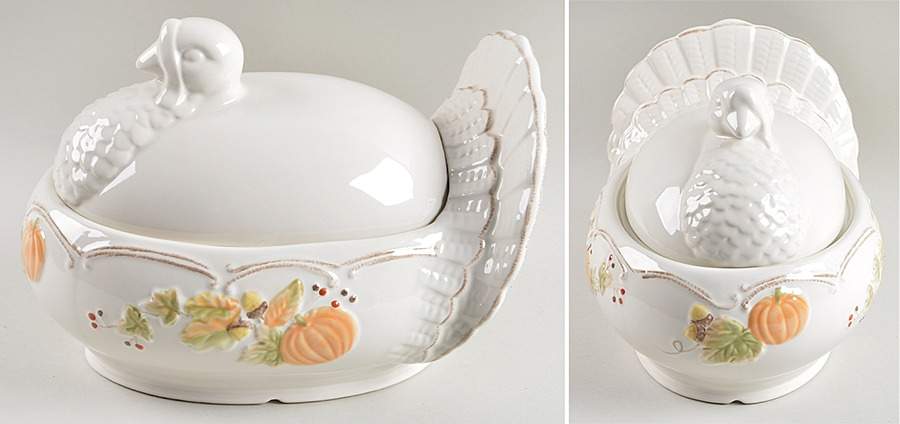 Plymouth Figural Oval Covered Vegetable by Pfaltzgraff-1