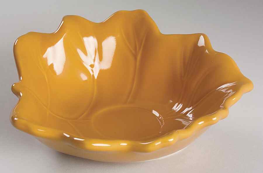 Plymouth Leaf 1 Tea Light Holder by Pfaltzgraff-1