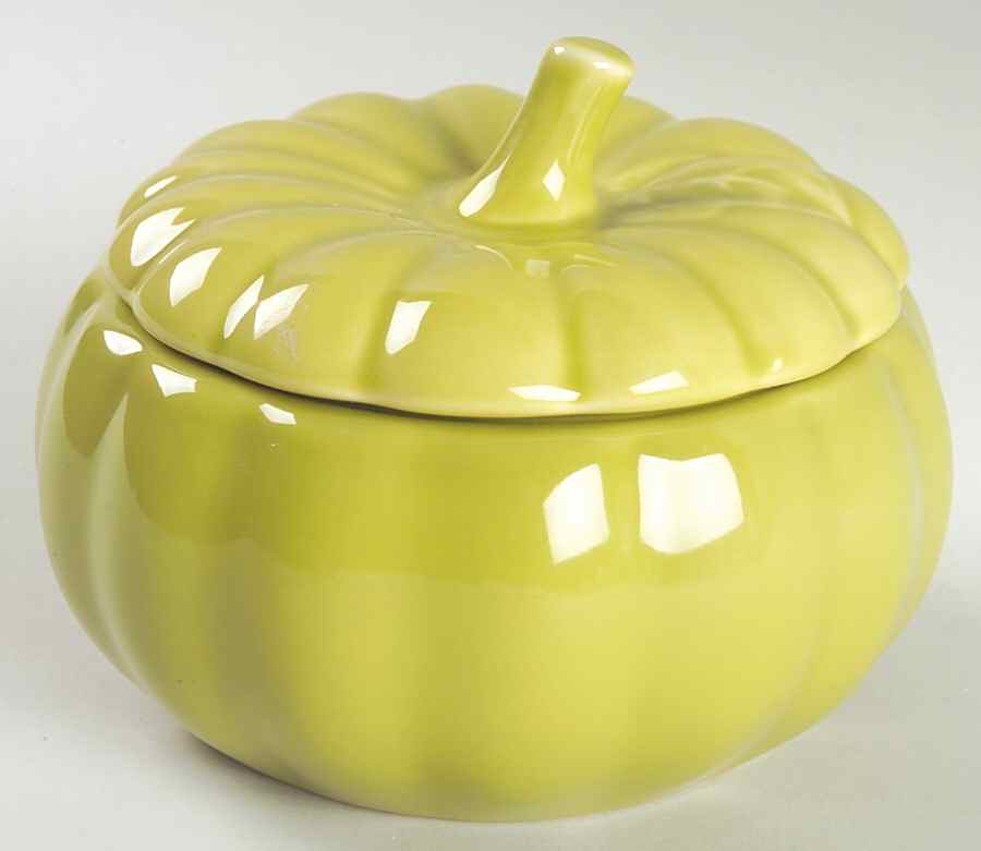 Plymouth Small Figural Pumpkin Bowl & Lid by Pfaltzgraff-1