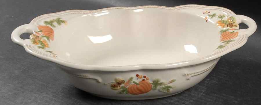 Plymouth 13" Nesting Handled Oval Serving Bowl by Pfaltzgraff-1