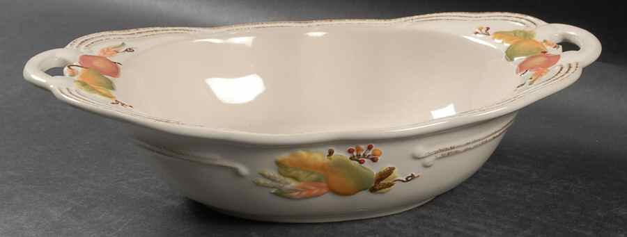 Plymouth 11" Nesting Handled Oval Serving Bowl by Pfaltzgraff-1