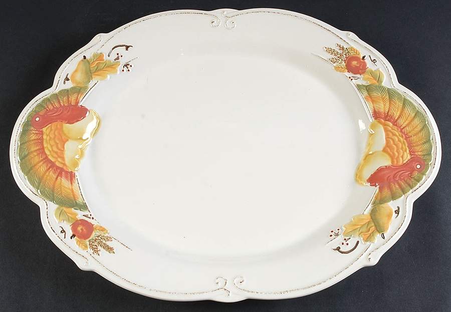 Plymouth 18" Oval Serving Platter by Pfaltzgraff-1