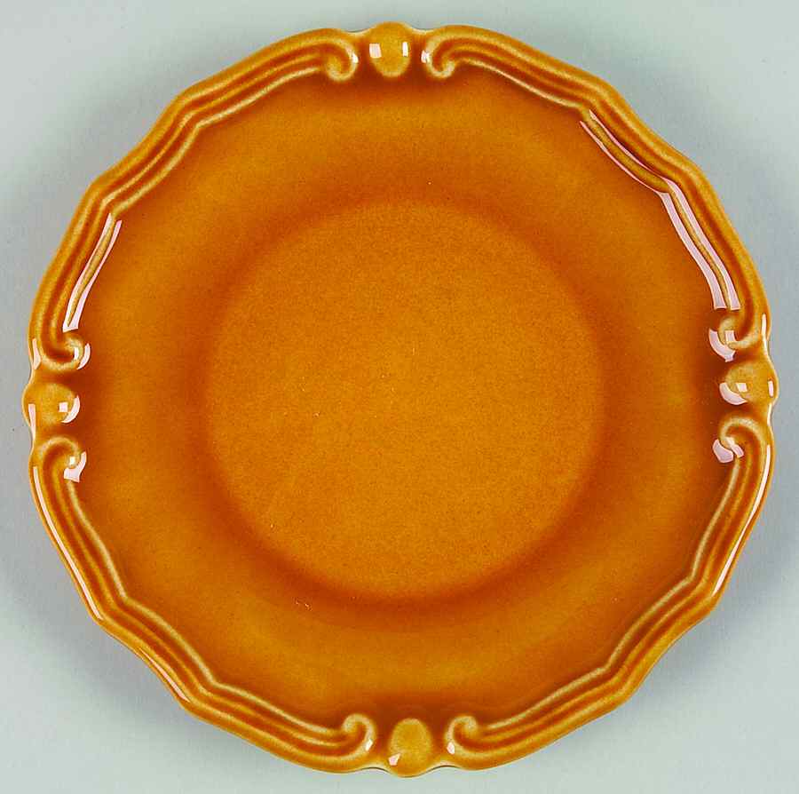 European Country Butterscotch Bread & Butter Plate by Pier 1-1