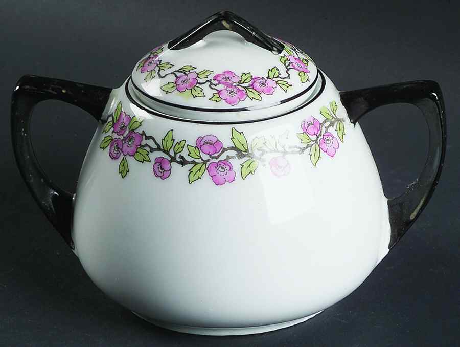 1149 Sugar Bowl & Lid by Porcelain Union-1