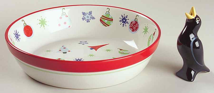 Taffy Candy 9" Pie Baking Plate with Pie Bird by Pfaltzgraff-1
