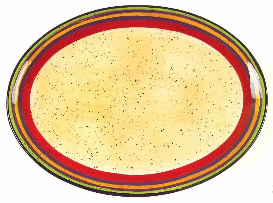 Sedona Fruit 12" Oval Serving Platter by Pfaltzgraff-1