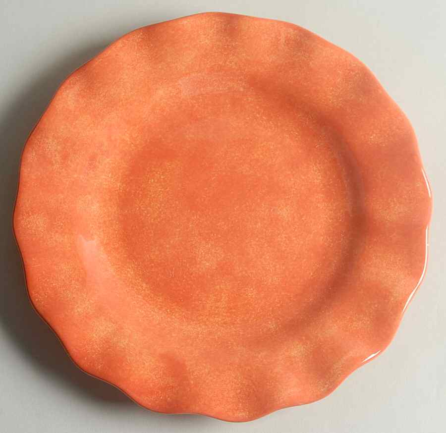 Napoli Orange Salad Plate by Pfaltzgraff-1