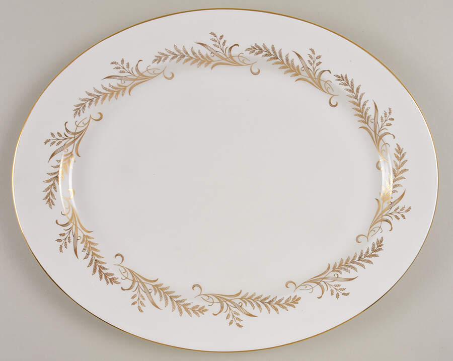 Golden Glade 13" Oval Serving Platter by Paragon-1