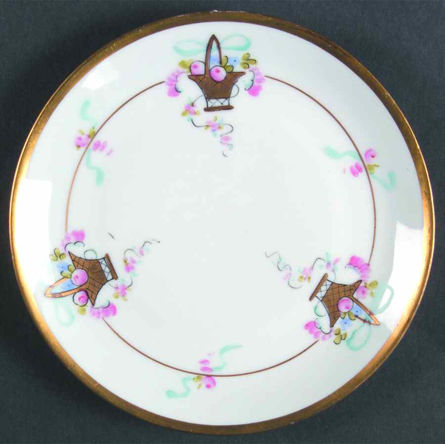 Rose Basket Bread & Butter Plate by Pickard-1