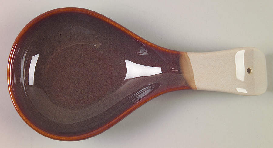 Brownstone Spoon Rest/Holder (Holds 1 Spoon) by Pfaltzgraff-1