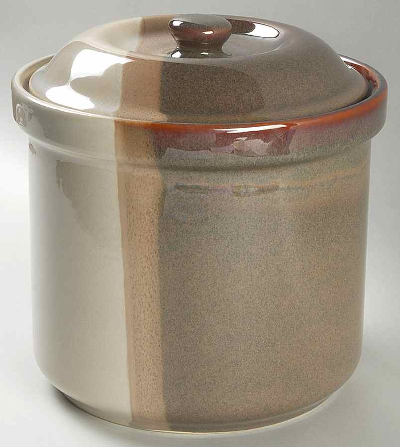 Brownstone Large Canister & Lid by Pfaltzgraff-1