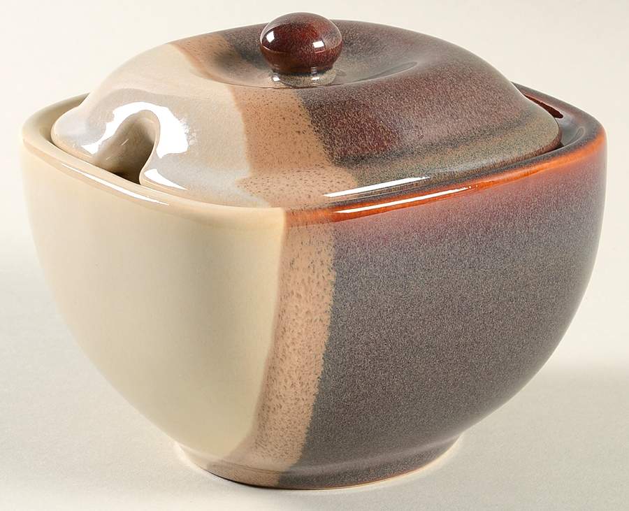 Brownstone Sugar Bowl & Lid by Pfaltzgraff-1