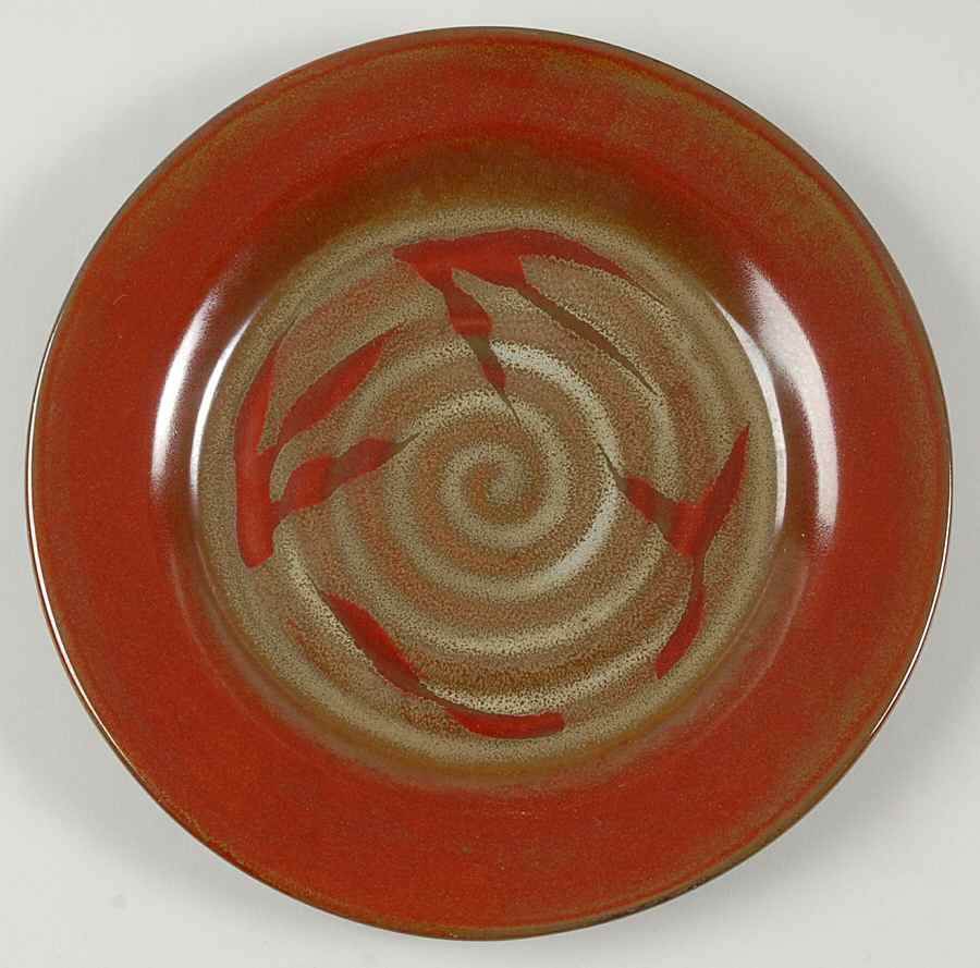 Copper Leaf Salad Plate by Pfaltzgraff-1