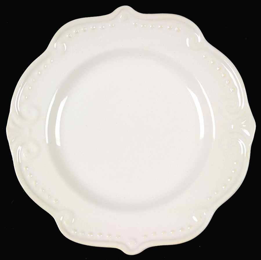 Madrid White Salad Plate by Pfaltzgraff-1