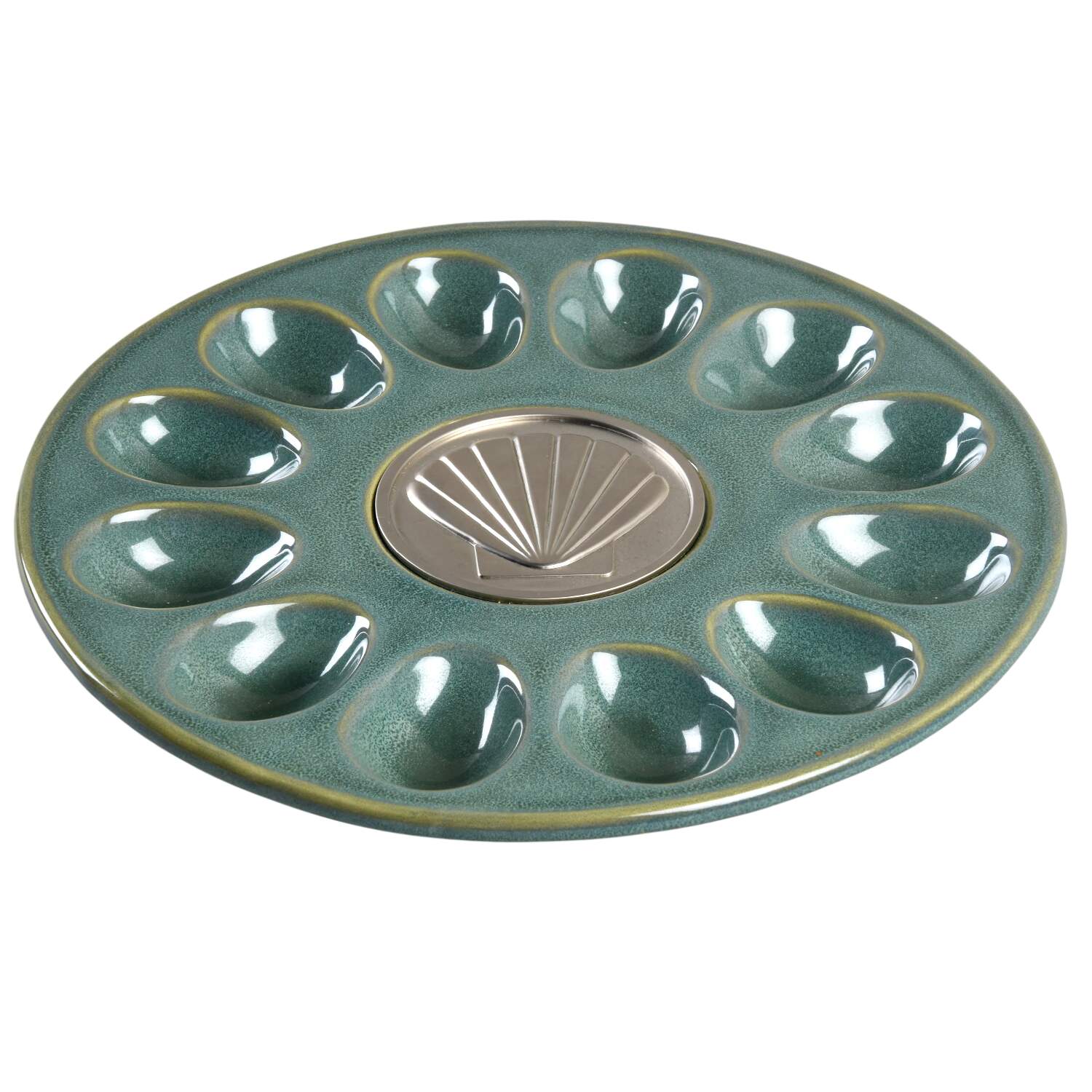 Seychelles Deviled Egg Plate by Pfaltzgraff-1