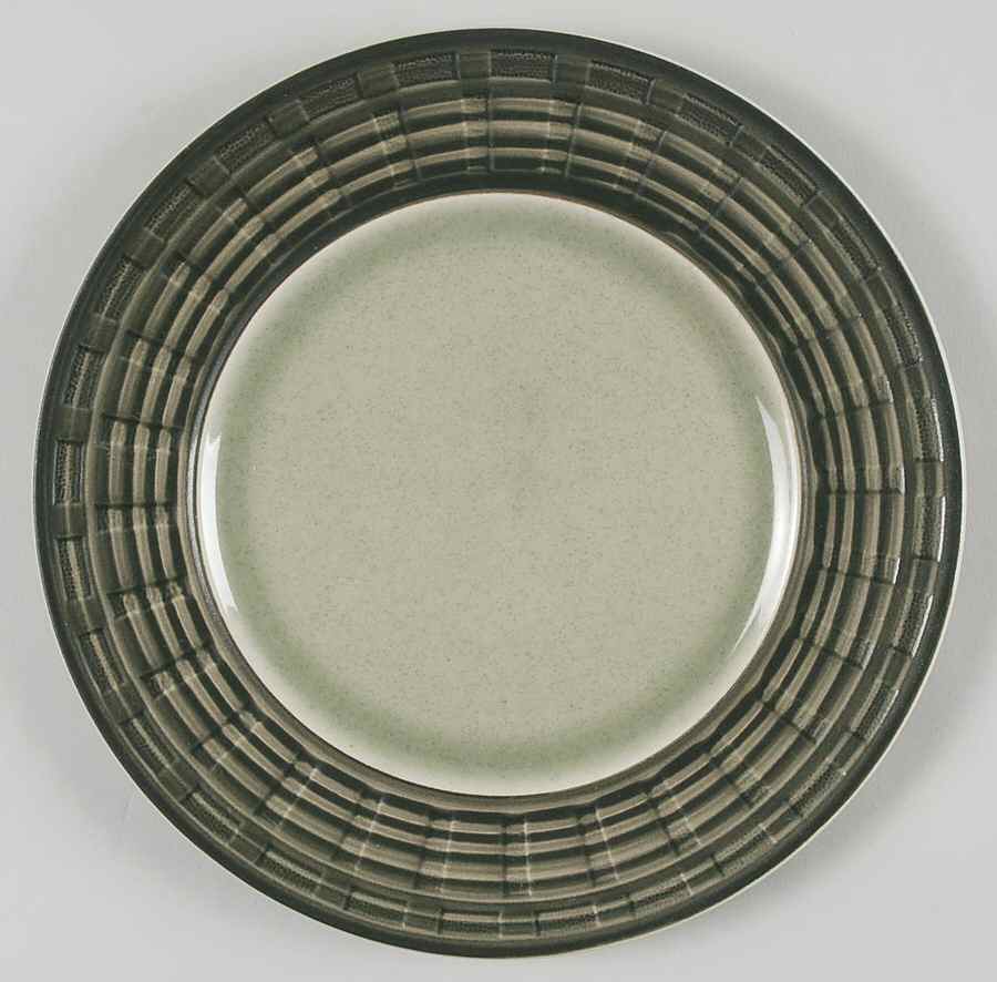 Shadowbox Jade Salad Plate by Pfaltzgraff-1