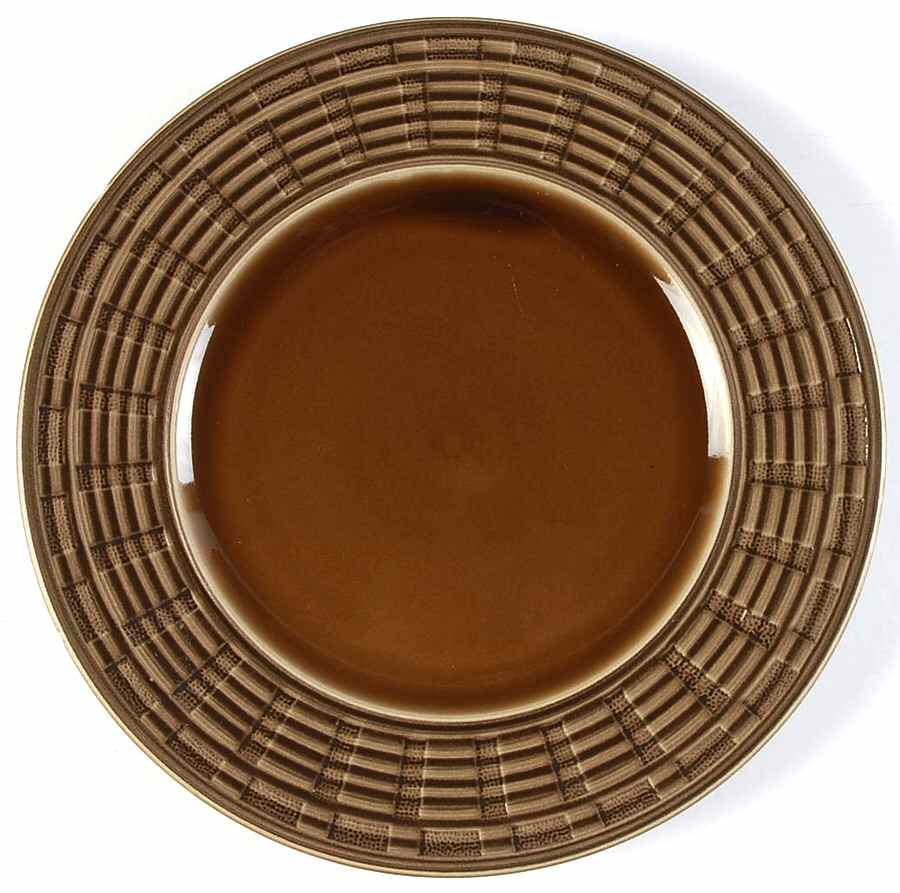Shadow Box Mocha Salad Plate by Pfaltzgraff-1