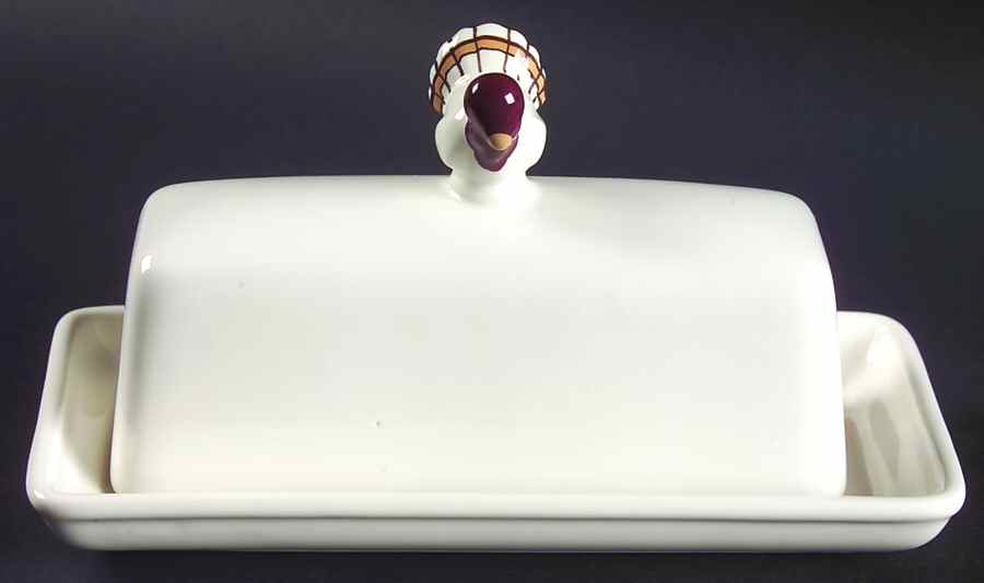 Gobble 1/4 Lb Covered Butter by Pottery Barn China-1