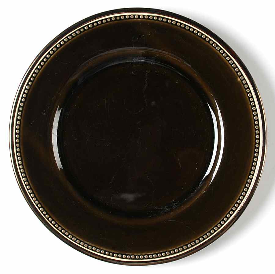 Beaded Bronze Dinner Plate by Pottery Barn China-1