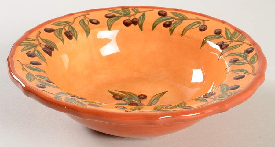 Olive Bistro Rim Fruit/Dessert (Sauce) Bowl by Portmeirion-1