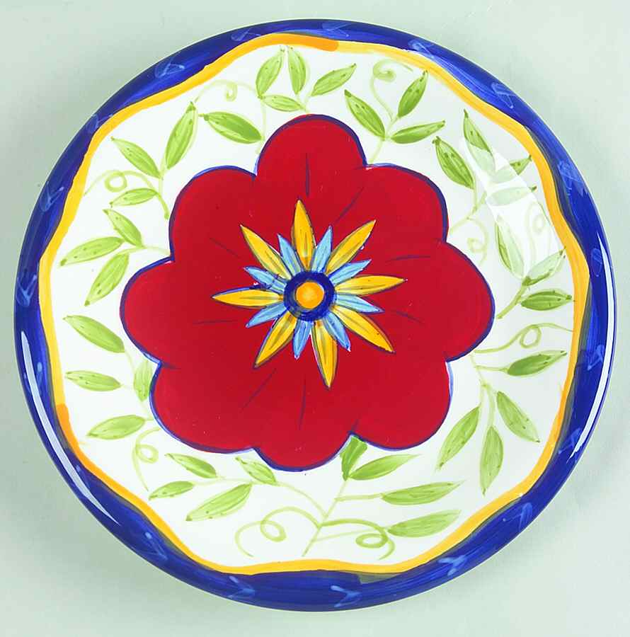 Floral (Floral Center) Salad Plate by Pier 1-1