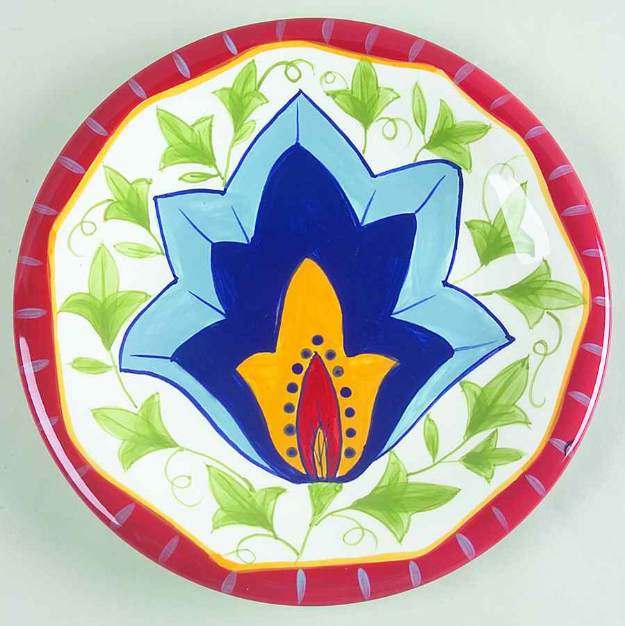 Floral (Floral Center) Salad Plate by Pier 1-1