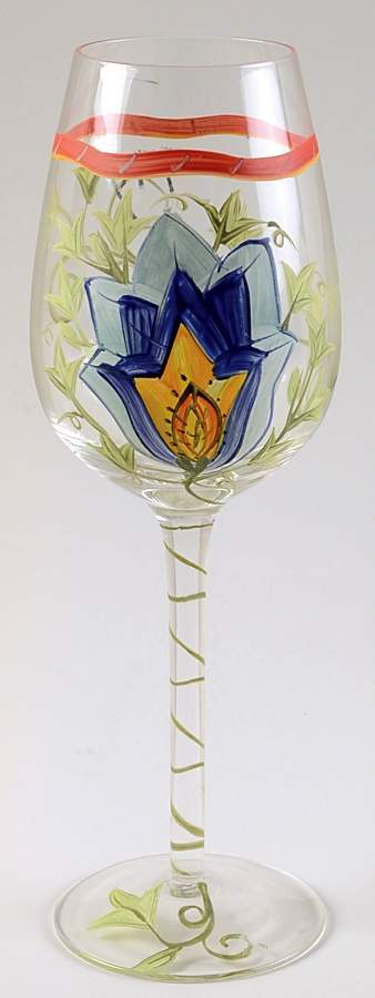 Floral (Floral Center) Glassware Goblet by Pier 1-1