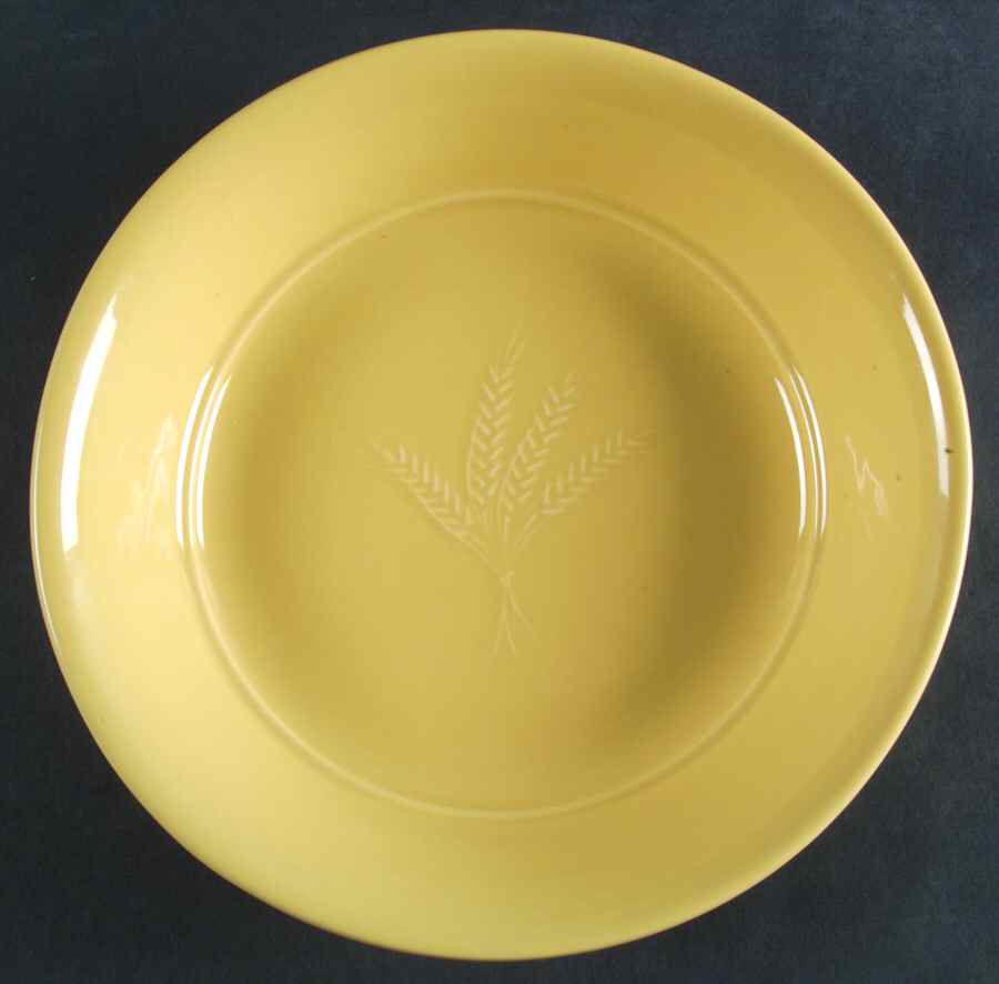 Wheat Yellow 9" Individual Pasta Bowl by Pottery Barn China-1