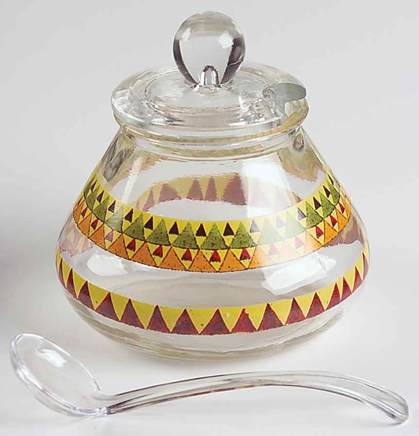 Tempe Glassware Sugar Bowl & Lid by Pfaltzgraff-1