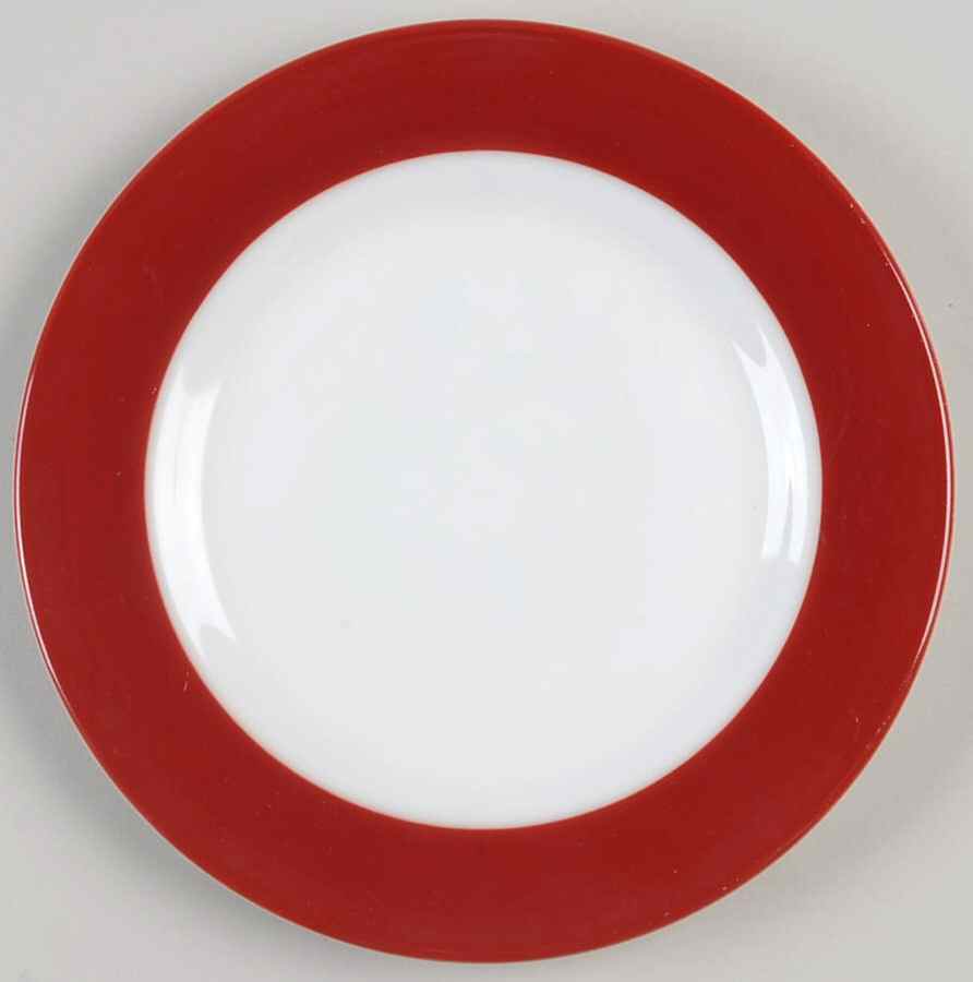 Maroon No Gold Salad Plate by Pyrex-1