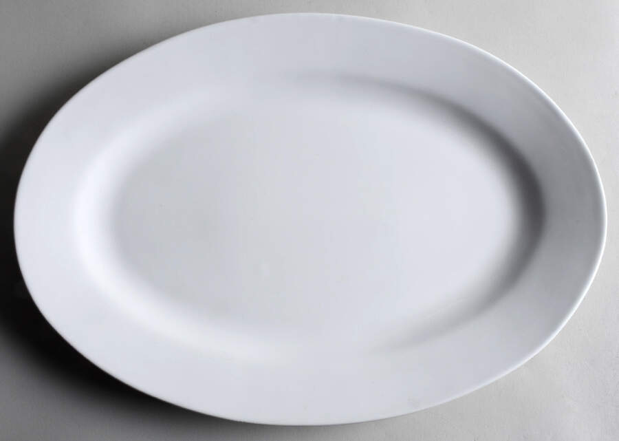 Cafe Blanco 16" Oval Serving Platter by Pier 1-1