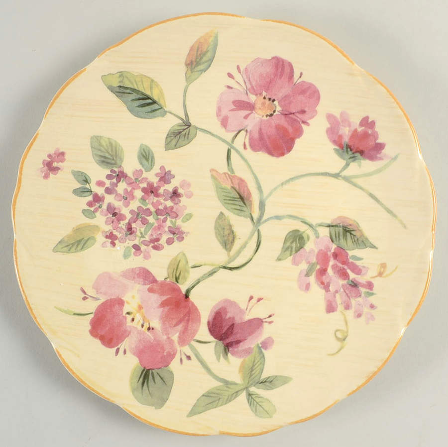 Silk Rose Salad Plate by Pfaltzgraff-1