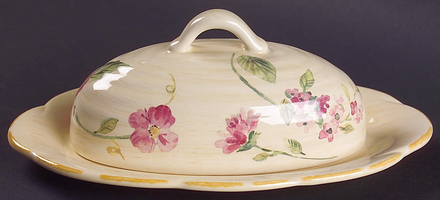 Silk Rose 1/4 Lb Covered Butter by Pfaltzgraff-1